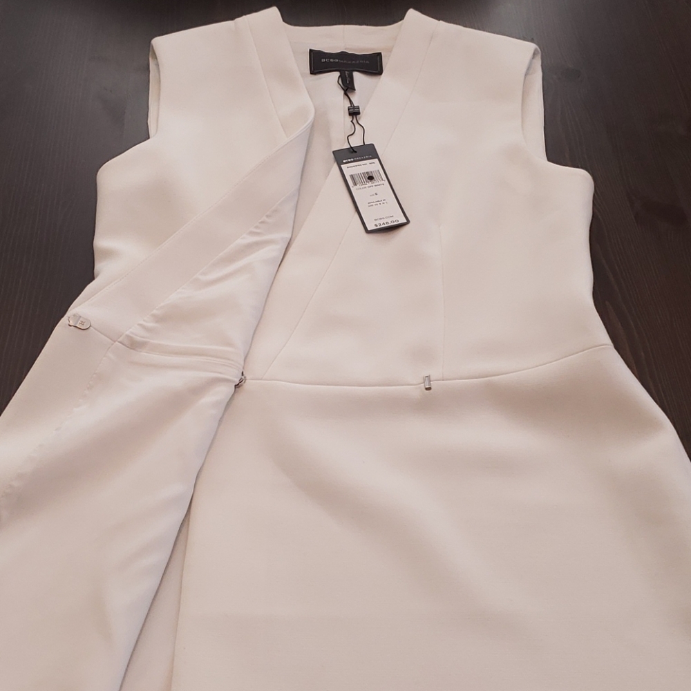 BCBG Maxazria vest blazer off white - Picture 6 of 8